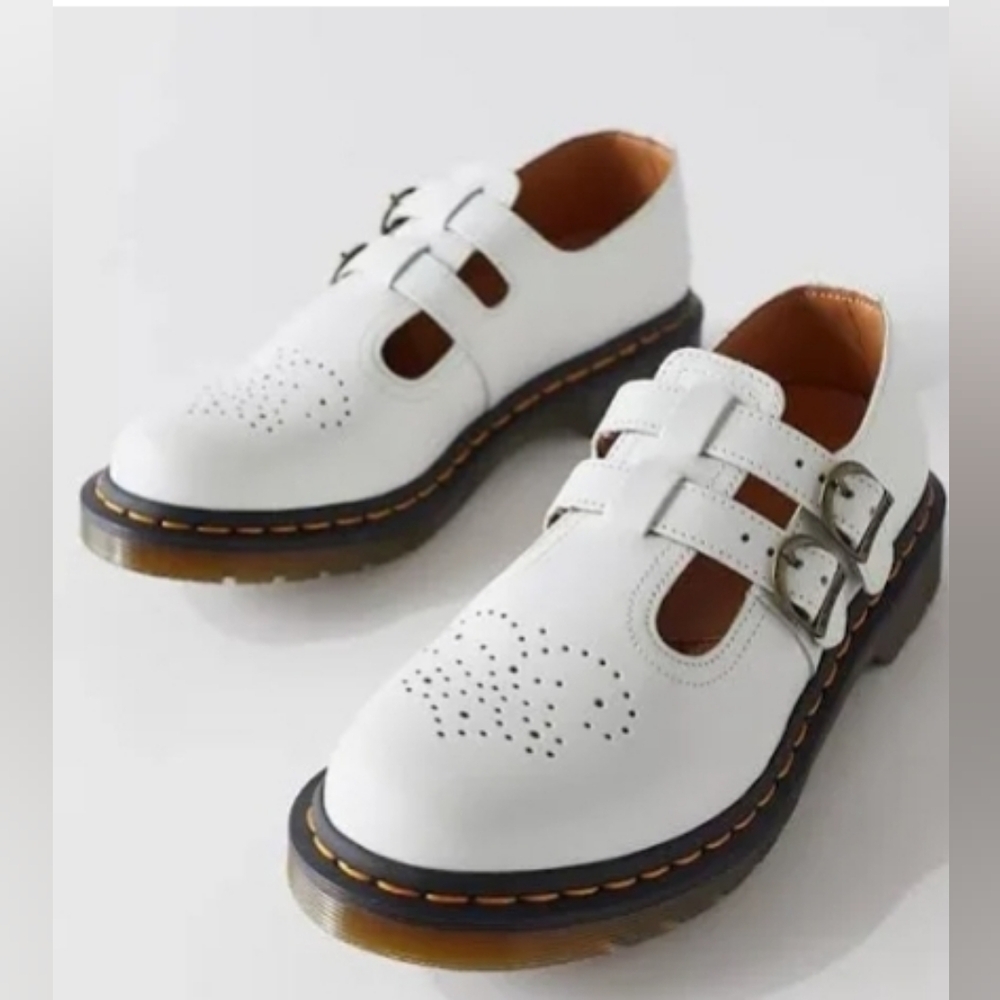 New Dr. Martens white MaryJanes size W9